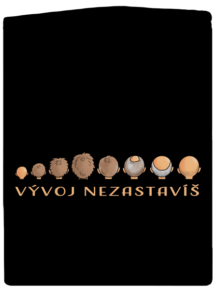 Vývoj nezastavíš dámska mikina na zips Black
