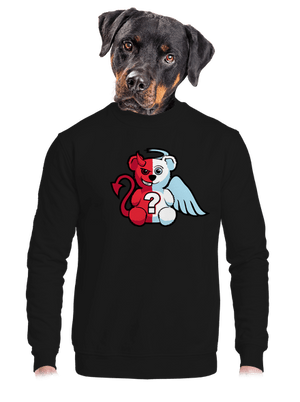 Anjel vs. diabol unisex mikina bez kapucne Black