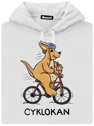 Cyklokan dámska mikina klokanka White