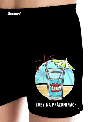 Zuby na prázdninách pánske trenky Black