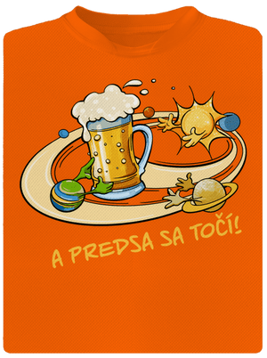 A predsa sa točí! pánske športové tričko Neon Orange