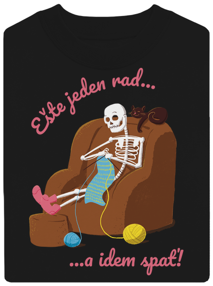 Ešte jeden rad unisex mikina bez kapucne Black