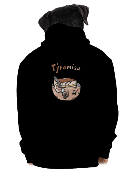 Týramisu pánska mikina na zips Black