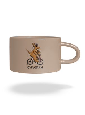 Cyklokan hrnček makronka Brown Macaron