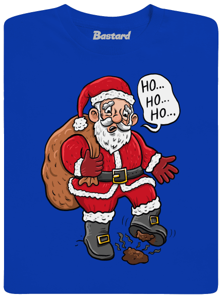 Ho ho ho  pánske dlhý rukáv Royal Blue
