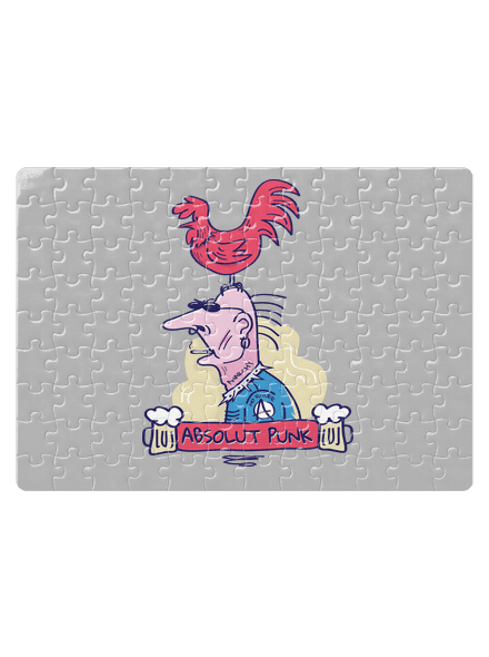Absolut Punk puzzle White