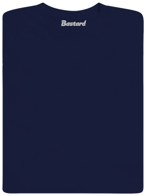 Bez potlače pánske tričko Navy