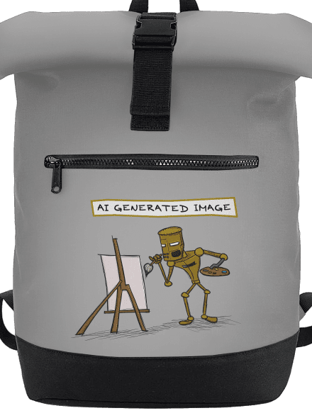 AI generated image batoh Grey Marl