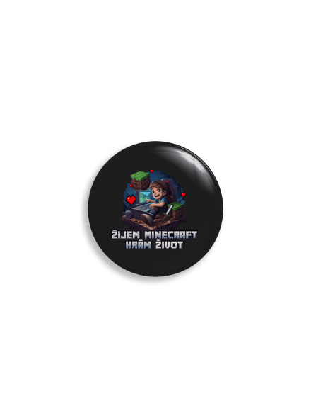 Žijem Minecraft placka 