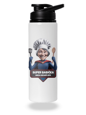 Super babička flaša na vodu White