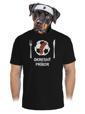 Okresný príbor pánske športové tričko Black