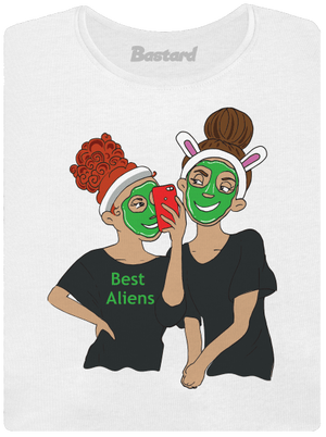 Best aliens dámske tričko s lemom White