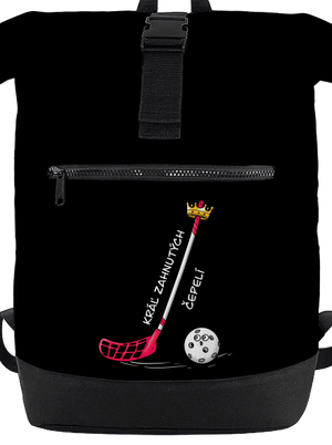Kráľ zahnutých čepelí - florbal batoh Black