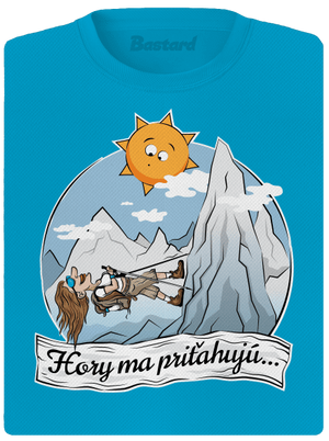 Hory ma priťahujú dámske športové tričko Blue Atol