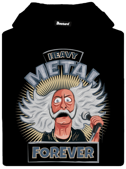 Heavy metal forever dámska mikina klokanka Black