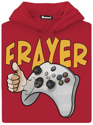 Frayer detská mikina klokanka Fire Red