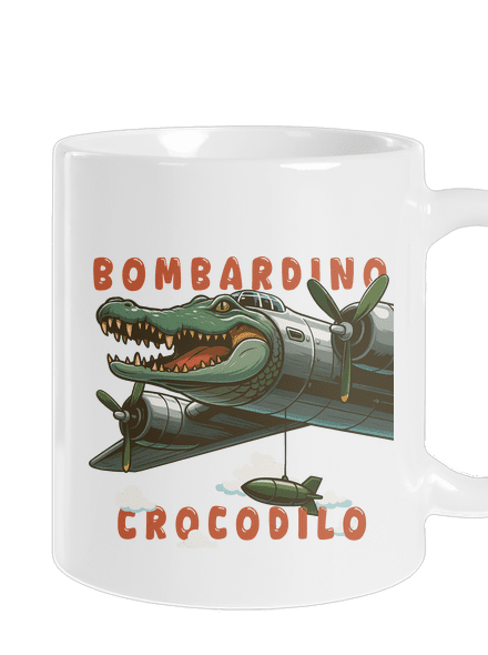 Bombardino Crocodilo – Italian Brainrot klasický hrnček White