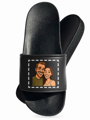 Karikatúra z vlastnej fotky šľapky Black