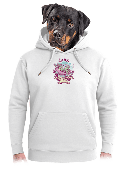 Žaby na vode unisex mikina premium Snowwhite