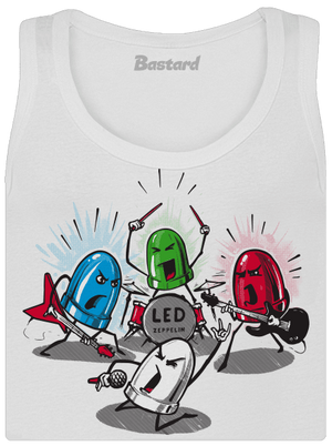 Led Zeppelin dámske tielko klasické White