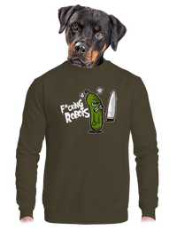 unisex mikina bez kapucne