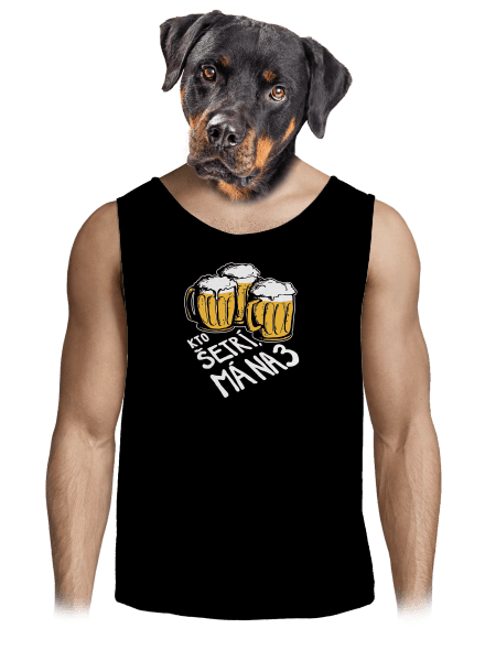 Kto šetrí, má na tri pánske tielko Black