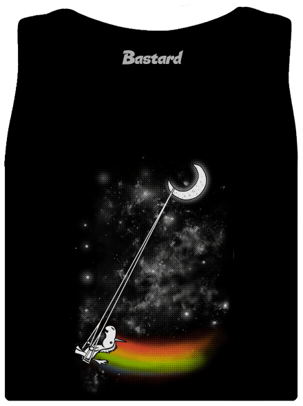 Unicorn Universe dámske tielko klasické Black