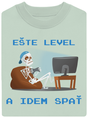 Ešte level unisex mikina bez kapucne Blush Mint