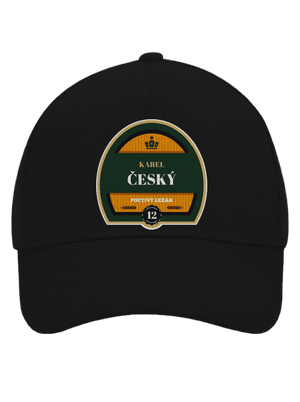 Pivná etiketa šiltovka baseballka Black