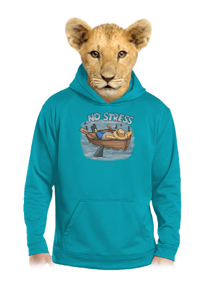 No stress detská mikina klokanka Hawaiian Blue