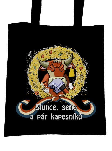 Slunce, seno a pár kapesníků taška Black