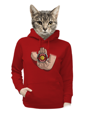 dámska mikina klokanka