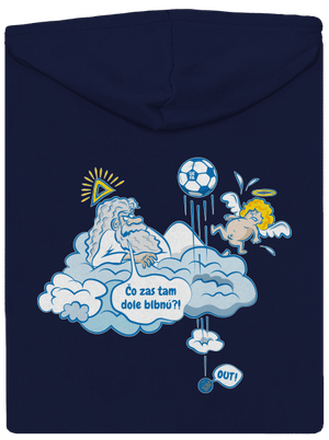 Out pánska mikina na zips Navy