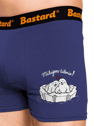 Milujem túlenie boxerky Blue Navy