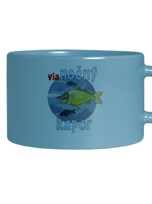 Vianočný kapor hrnček makronka Blue Macaron