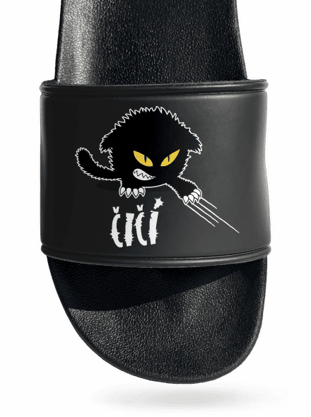 Čičina šľapky Black