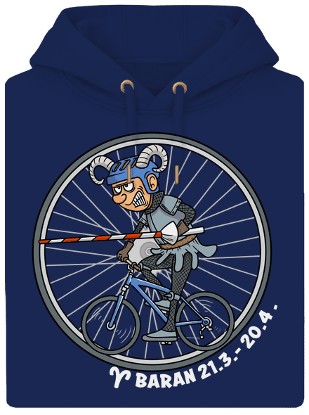 Cyklistický horoskop: Baran unisex mikina premium Navy