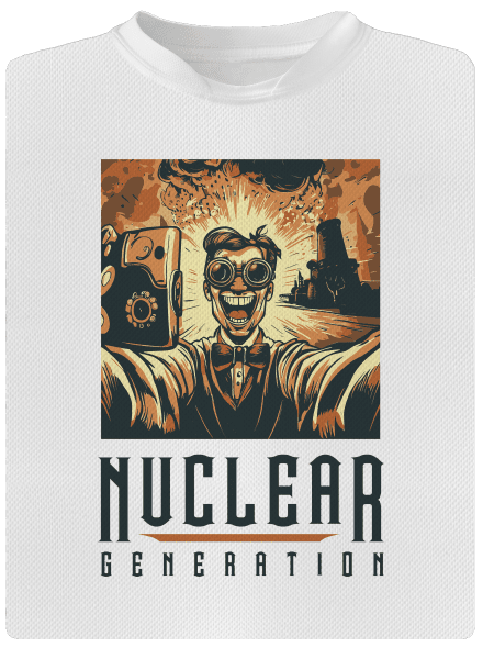 Nuclear generation detské športové tričko White