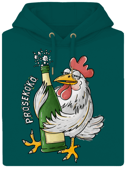 Prosekoko unisex mikina premium Emerald Green