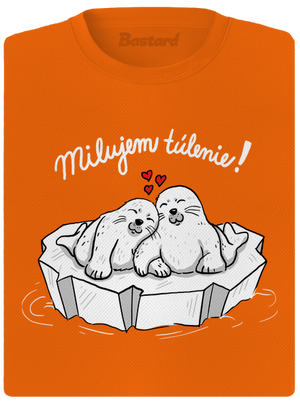 Milujem túlenie dámske športové tričko Neon Orange