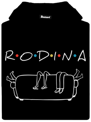 Rodina dámska mikina klokanka Black