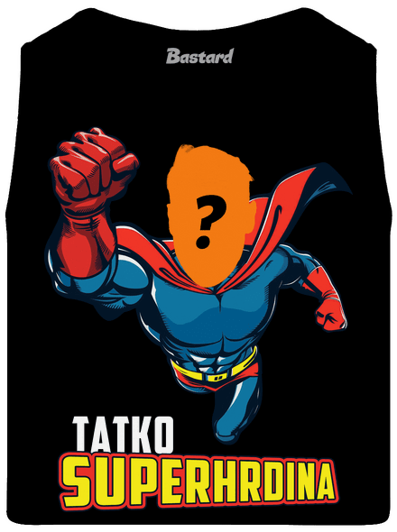 Tatko superhrdina pánske tielko Black
