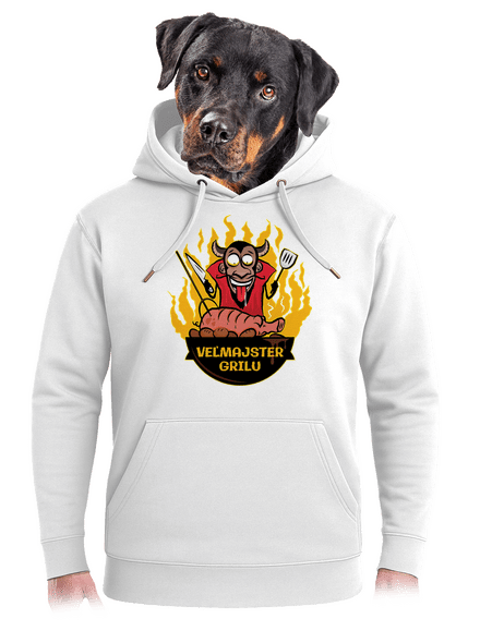 Veľmajster grilu unisex mikina premium Snowwhite