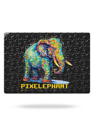 Pixelephant puzzle White