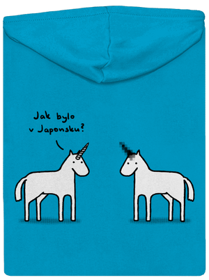 Pornorožec dámska mikina na zips Blue Atol