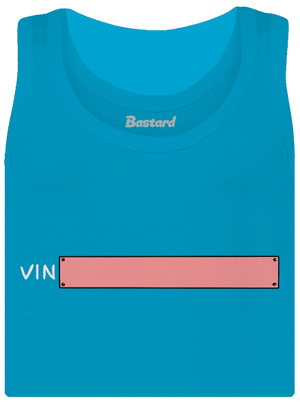Osobný VIN kód dámske tielko klasické Blue Atol