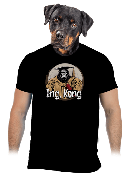 Ing. Kong pánske tričko Black