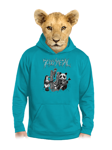 ZOO metal detská mikina klokanka Hawaiian Blue