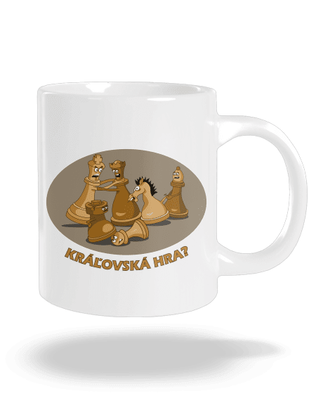 Kráľovská hra veľký hrnček White