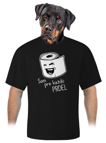 Prdel unisex tričko oversized Black